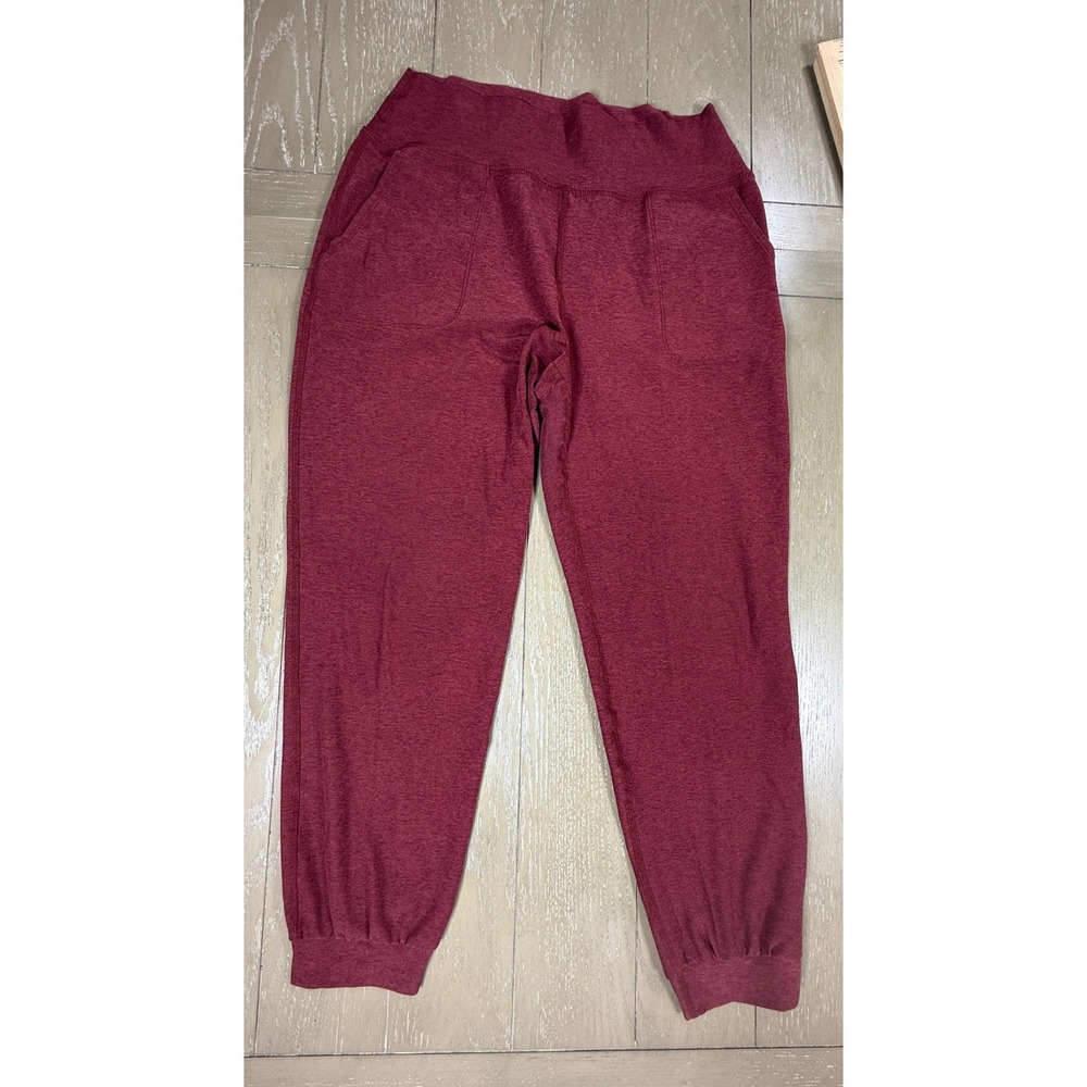 Beyond Yoga Spacedye Joggers Womens Medium Burgundy Heather - Picture 3 of 8